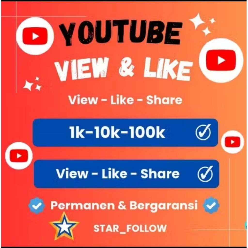 [ Best Seler ] View - Like - Komen Video YouTube Lifetime