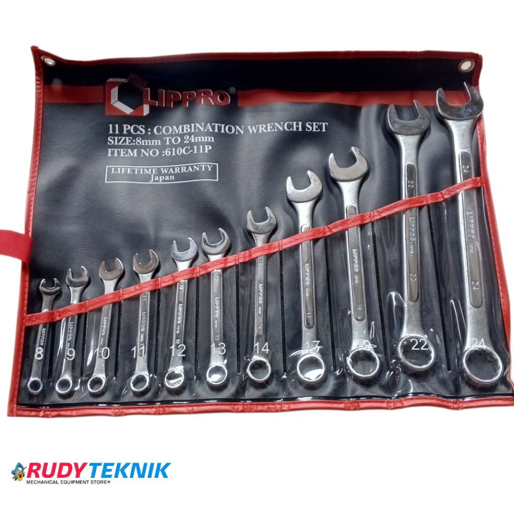 Set Kunci Pas Ring Lippro - Tahan Korosi, Rotasi Fleksibel, Penggunaan Industri