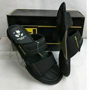 Sandal Kulit Pria Pakalolo Model Selop Hitam - Desain Stylish Nyaman Dipakai, Tersedia Berbagai Ukur