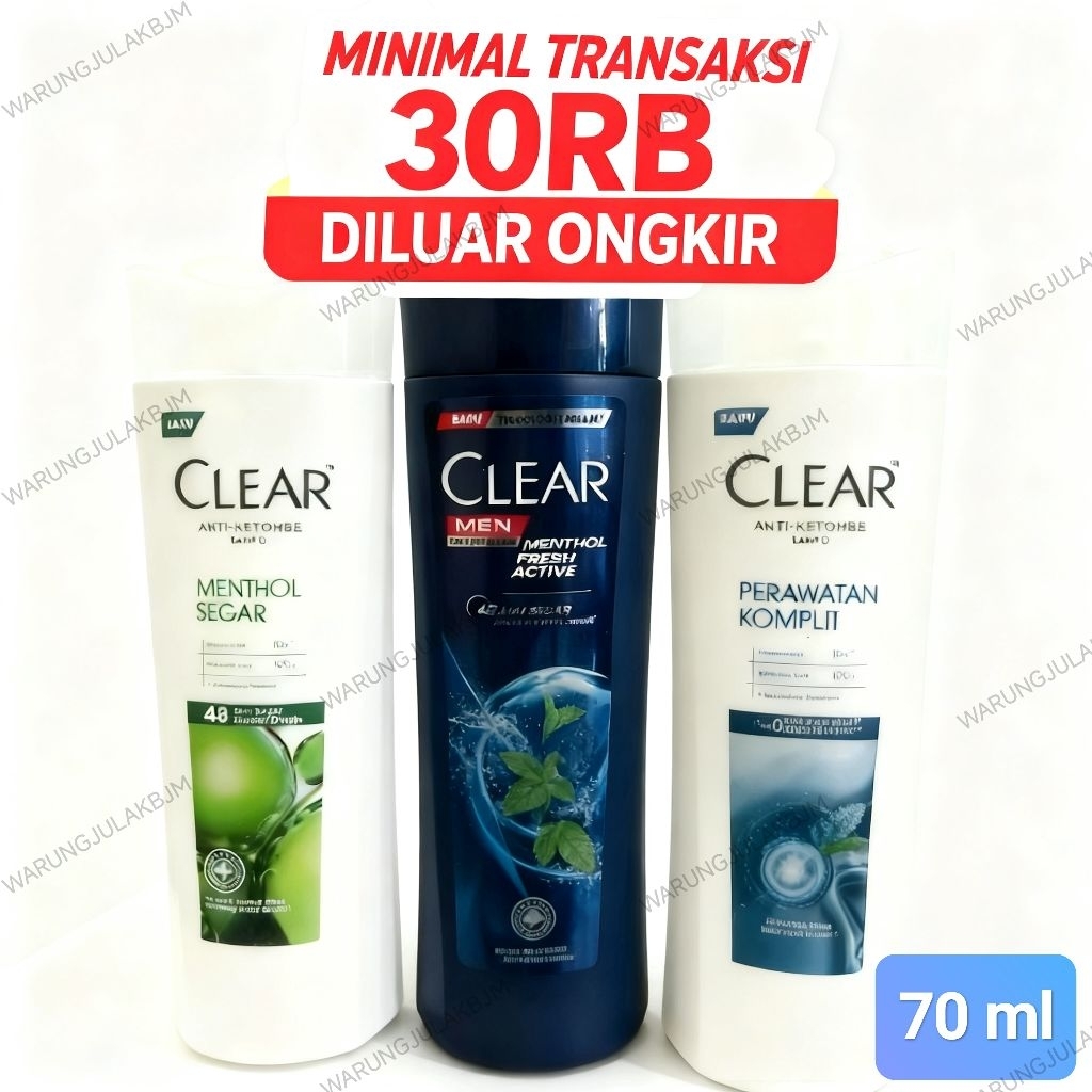 shampo clear BOTOL 70ml