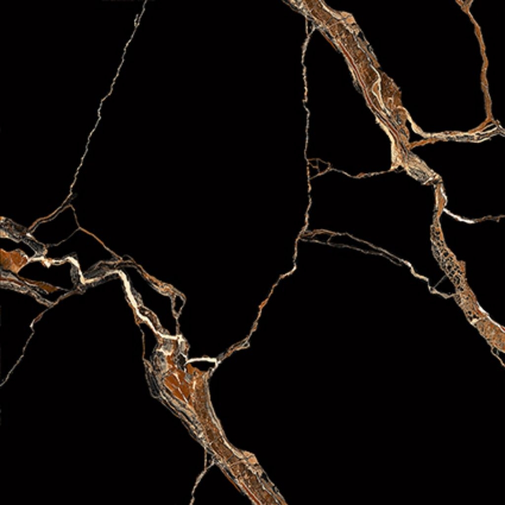 Granite lantai 60x60 ZAMETA BLACK | Glazed polish