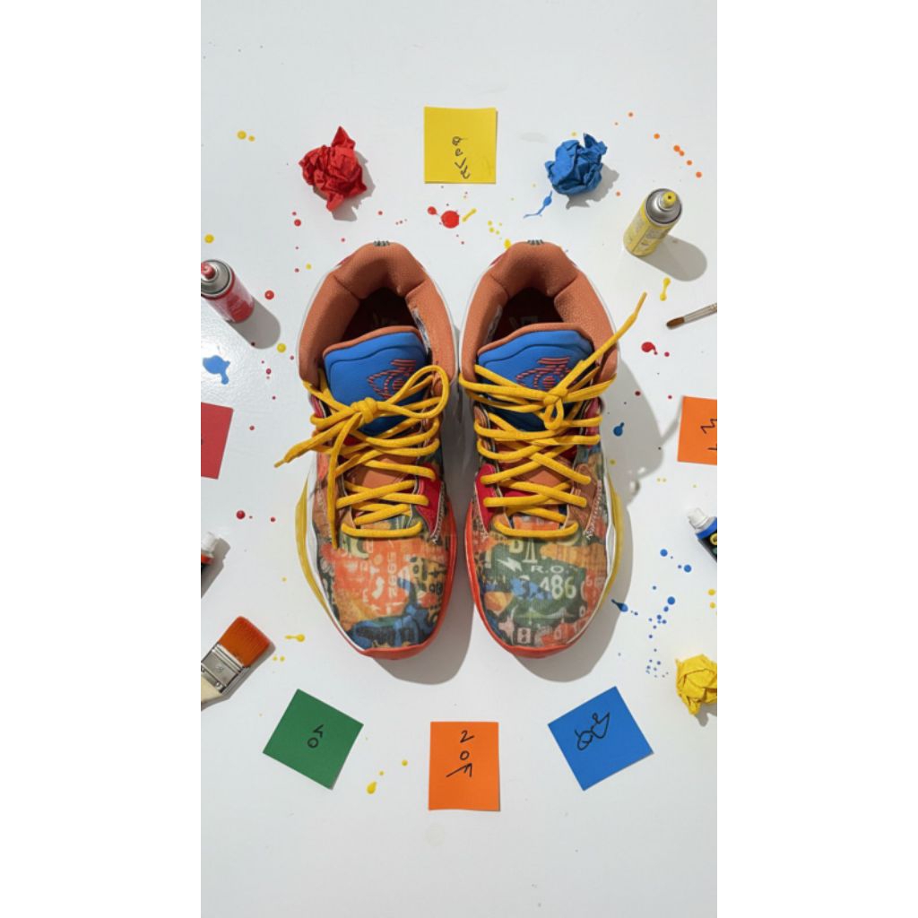 sepatu basket Nike Kyrie 8 "GO Circle Of Life" dalam warna Multicolor. 