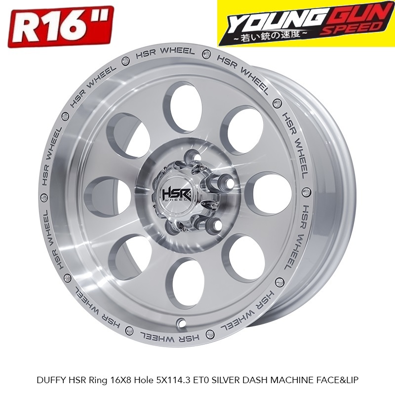 velg mobil offroad hsr DUFFY R16X8 H5X114,3 ET0 ring16 lubang 5x114  lubang 5 rush,terios