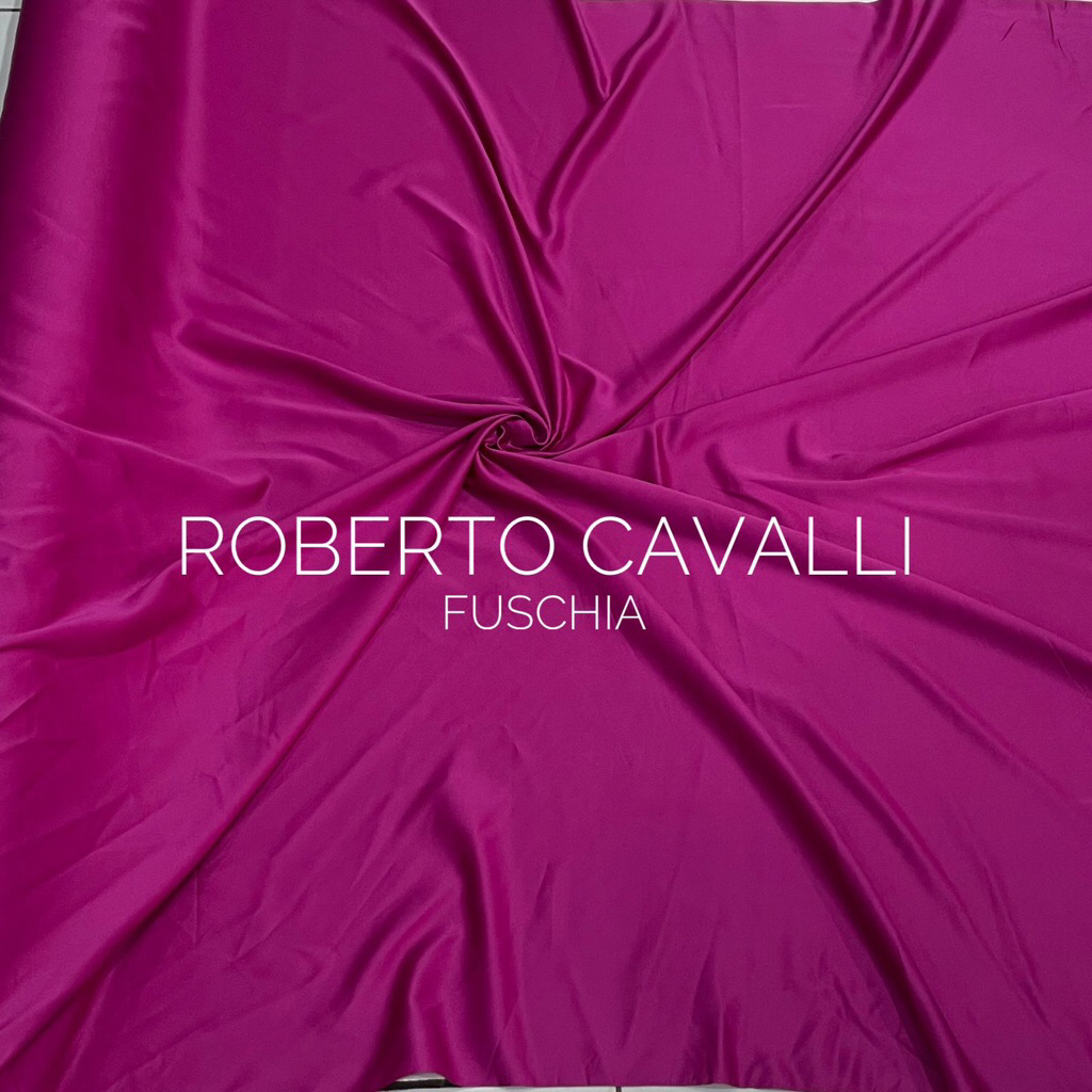 Kain Satin Roberto Cavalli | Warna Pink Fuschia