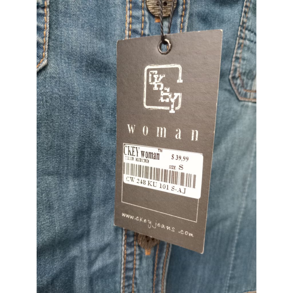 Jumpsuit wanita ukuran S/M/L bahan jeans baru gress