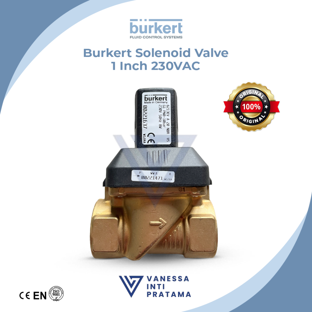 Burkert Explosion Proof Solenoid Valve 1 inch