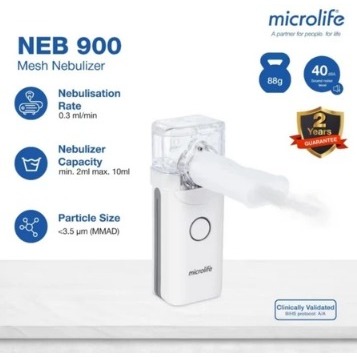 ALAT UAP NEBULIZER PORTABLE / ALAT NEBULIZER PORTABLE MESH MICROLIFE NEB 900