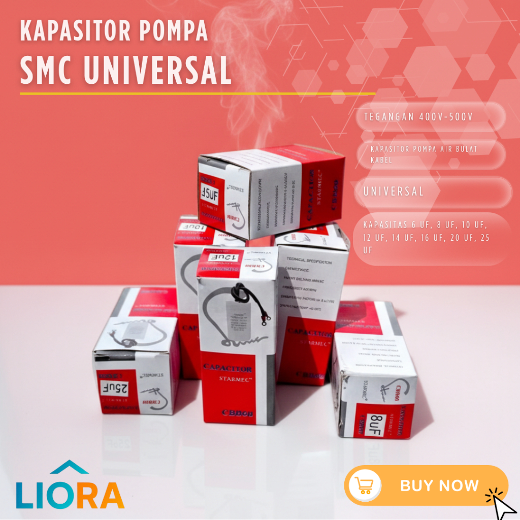 LIORA KAPASITOR POMPA AIR / KAPASITOR MESIN AIR / KAPASITOR POMPA AIR SEGALA UKURAN