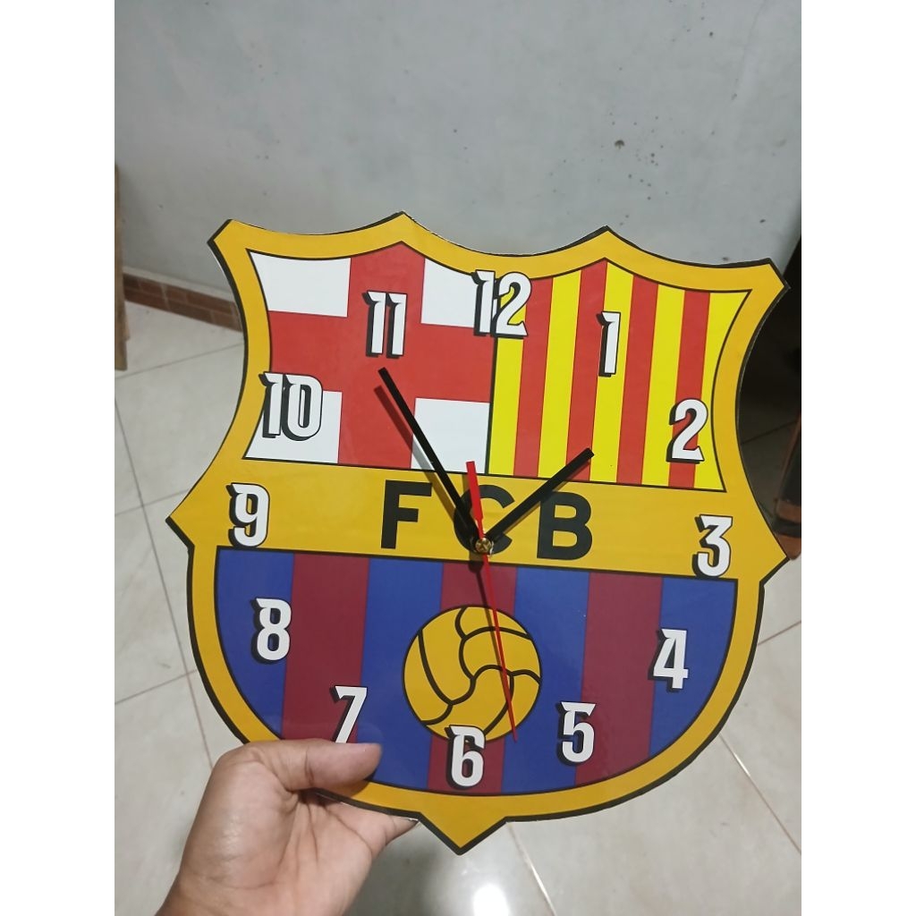JAM dinding 3D bentuk tim sepak bola
