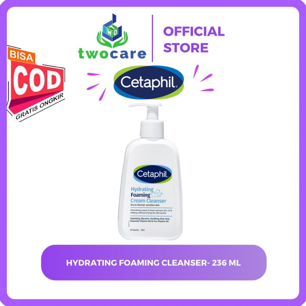 Cetaphil Hydrating Foaming Cream Cleanser 236ml
