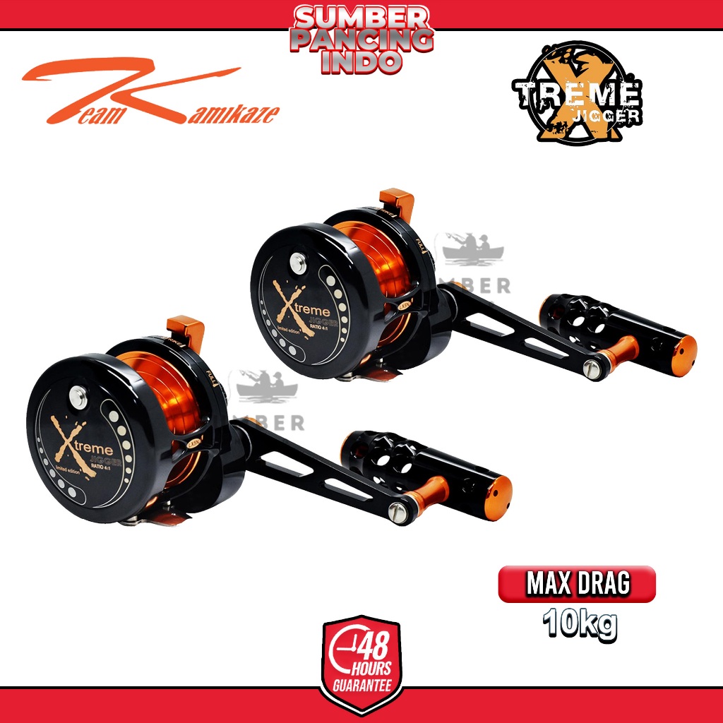 KAMIKAZE Reel Pancing Overhead XTREME JIGGER Narrow Series RX5 - LX5 8+1BB Limited Edition Narrow On