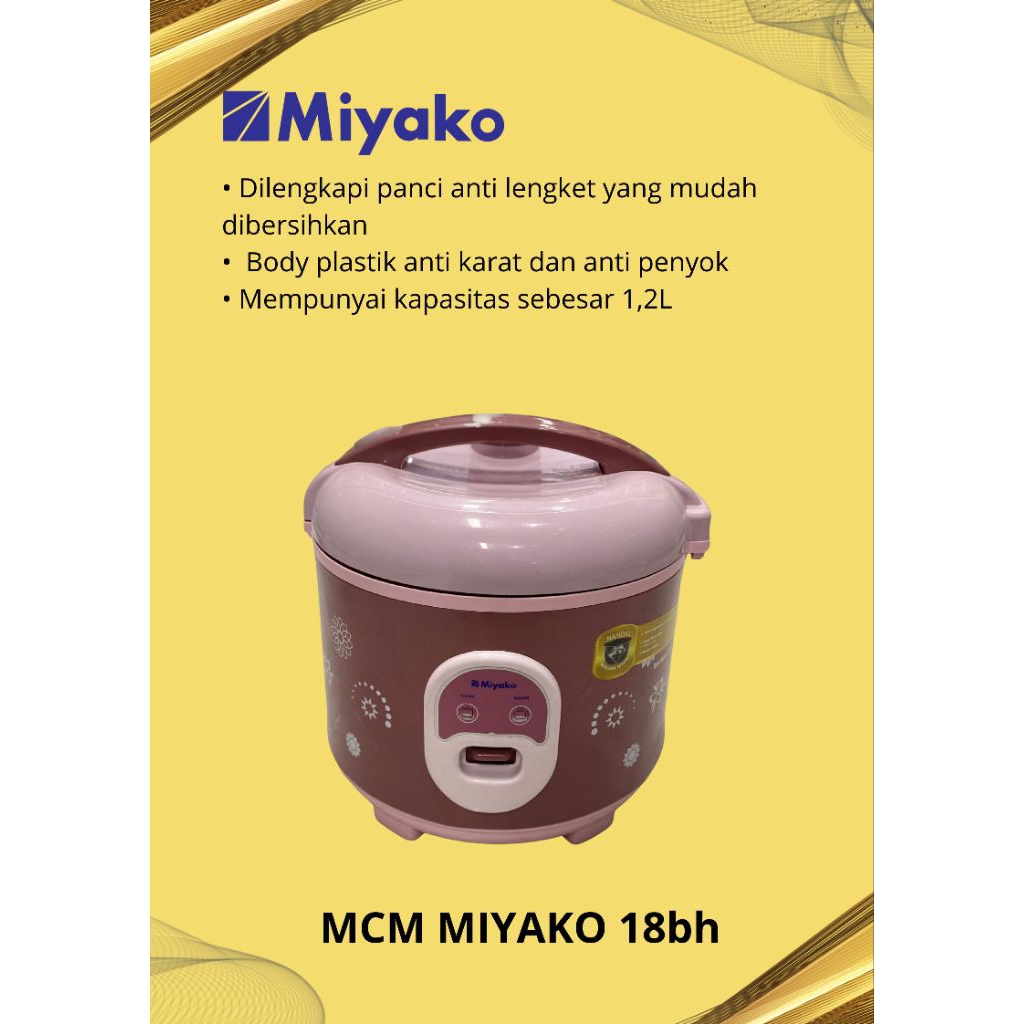 RICE COOKER MIYAKO MCM 18BH