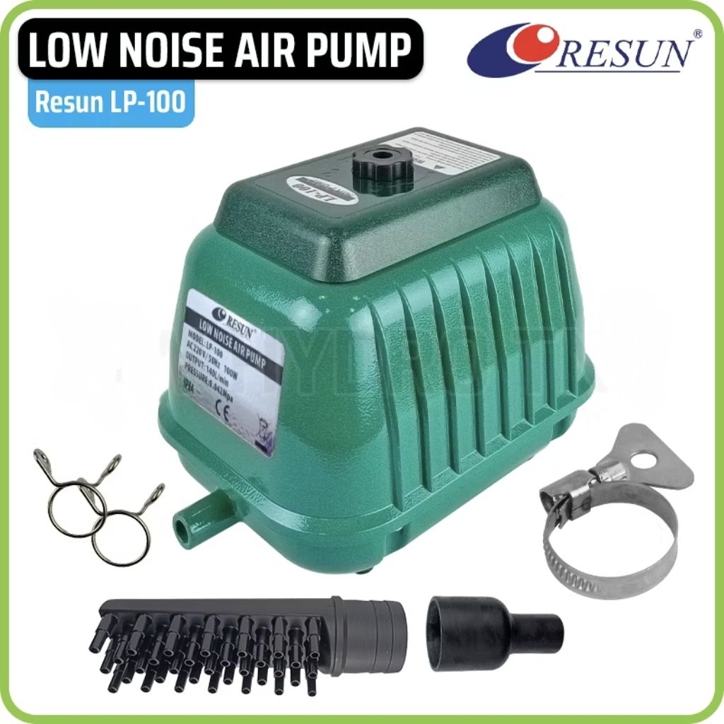 RESUN LP100 AERATOR KOLAM IKAN POMPA UDARA KOLAM IKAN