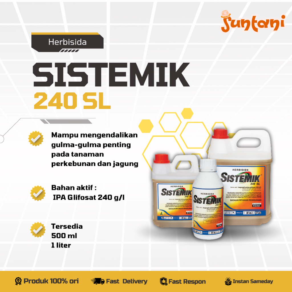 HERBISIDA SISTEMIK 240 SL 500 ml