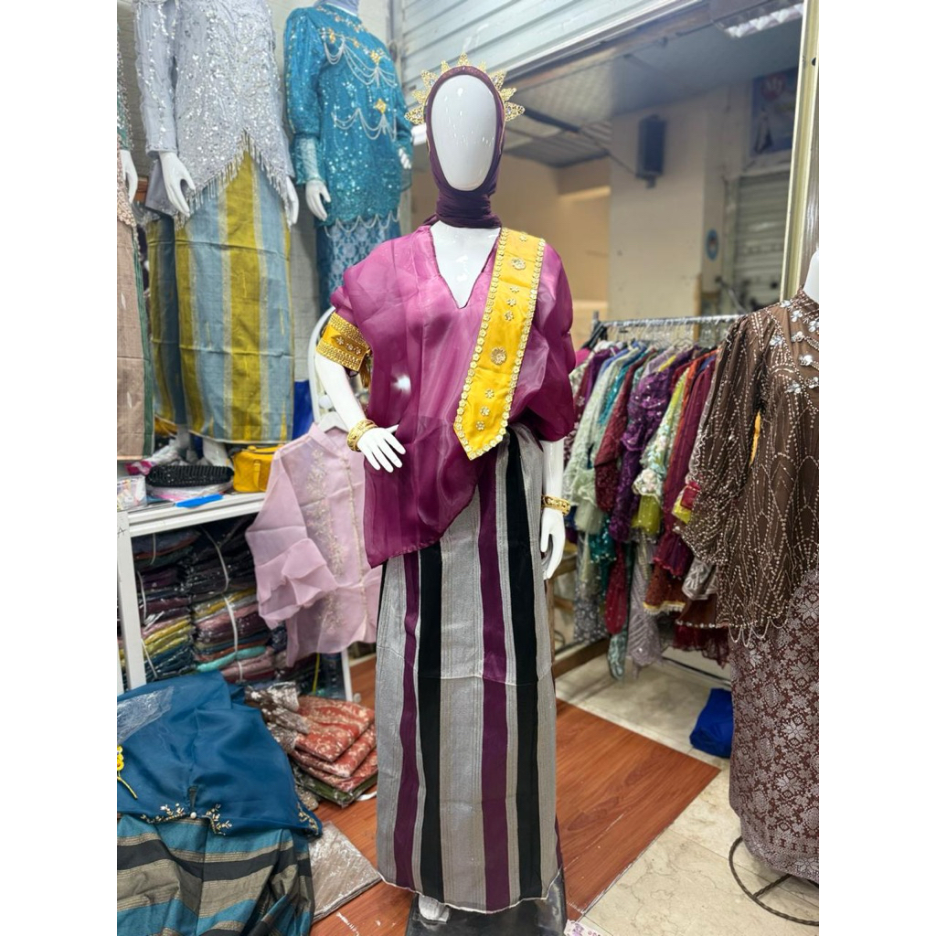 Baju Bodo Organza Polos