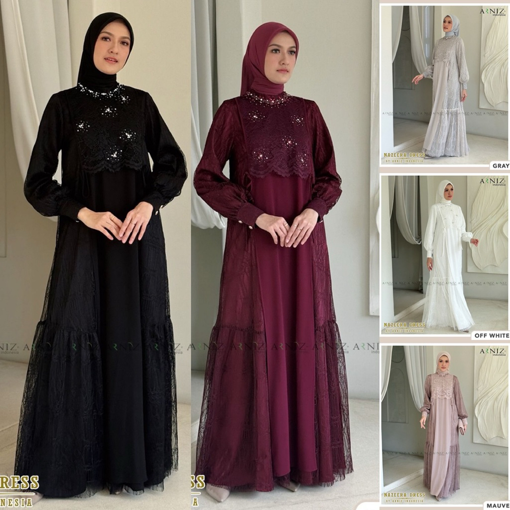 Nazeera Dress | Arniz Collection | Dress Only