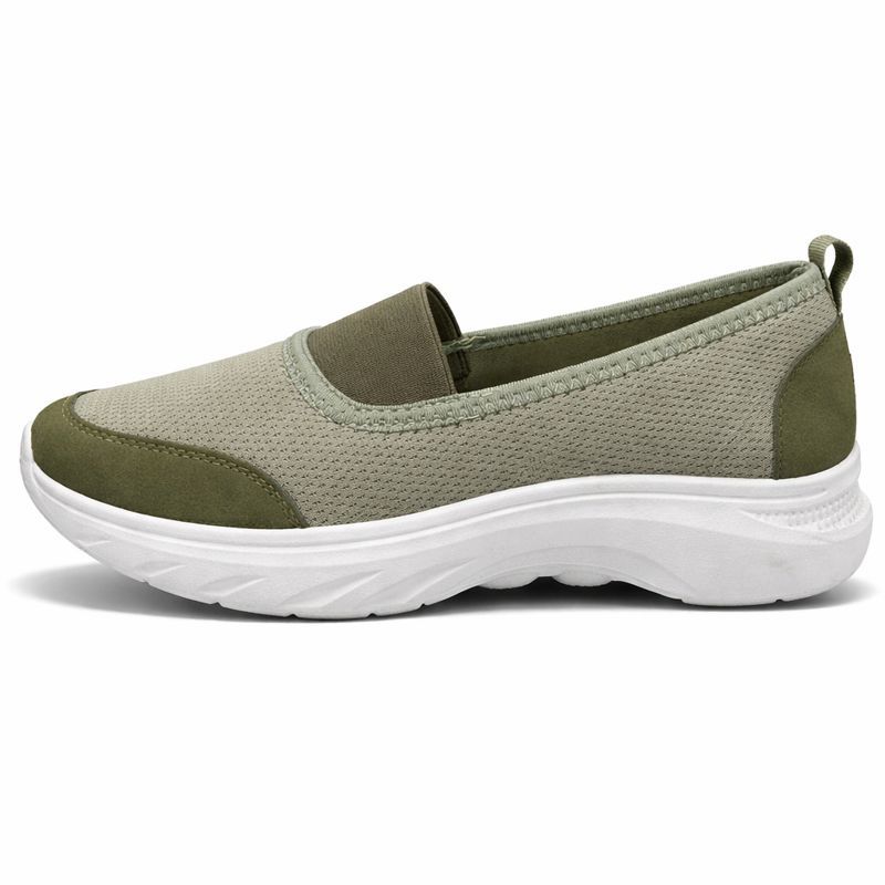 TOKO LOTUS | SEPATU WANITA | SEPATU WANITA GREEN | SEPATU SLIP ON