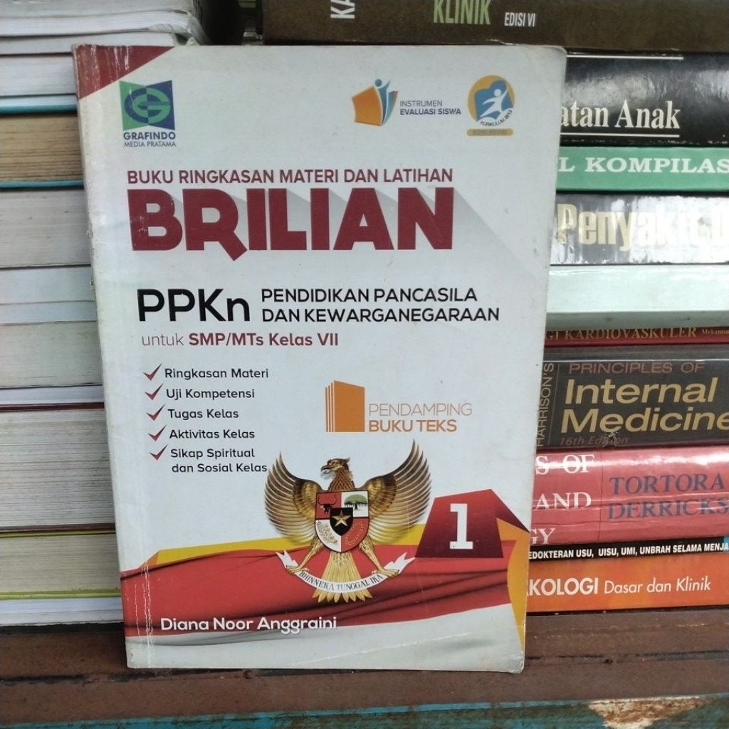 BUKU BEKAS ORIGINAL BRILIAN PPKN SMP KELAS VII TAHUN 2013
