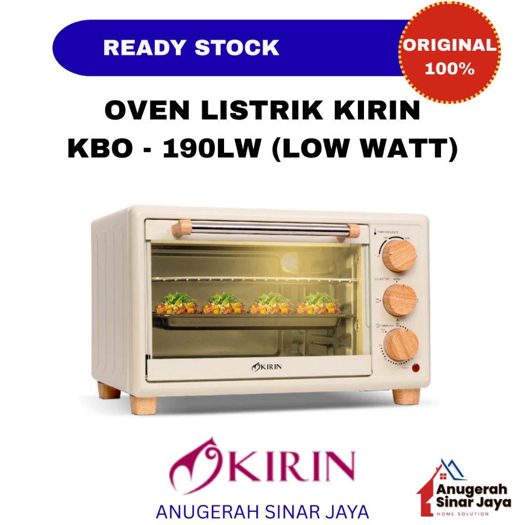 Kirin Oven KBO 190LW Oven Toaster 19Liter KBO-190LW – Omni Oven KBO 190 KBO190 KBO 190LW