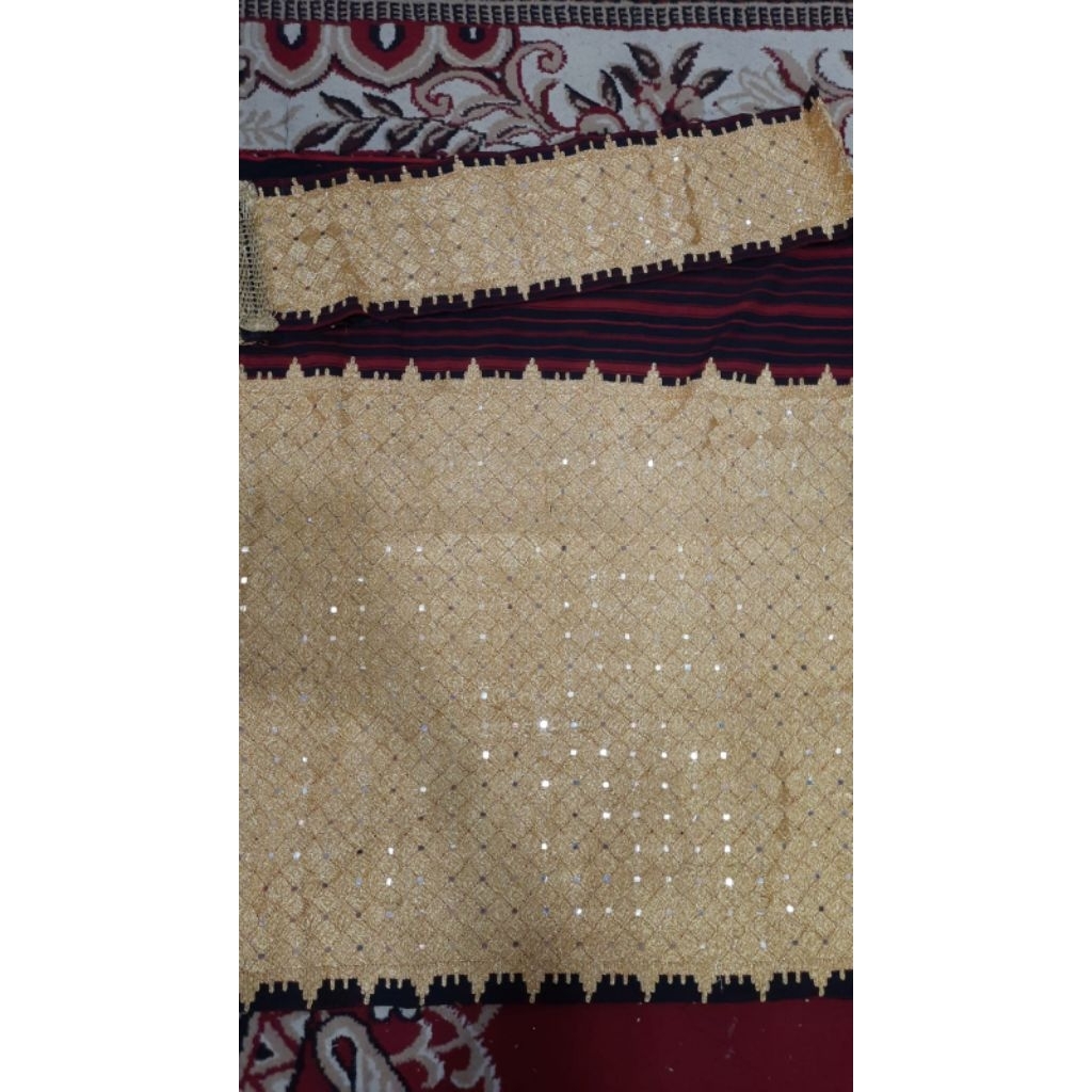 tapis lampung sulam tangan asli mata kibau jungsarat full padat rapih