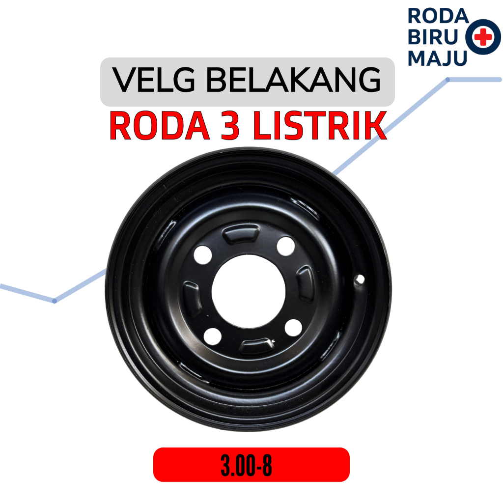 Velg Belakang Ring 8 Ban Ukuran 3.00-8 Sepeda Listrik Roda 3 Exotic Pacific Selis Viar Xuanku