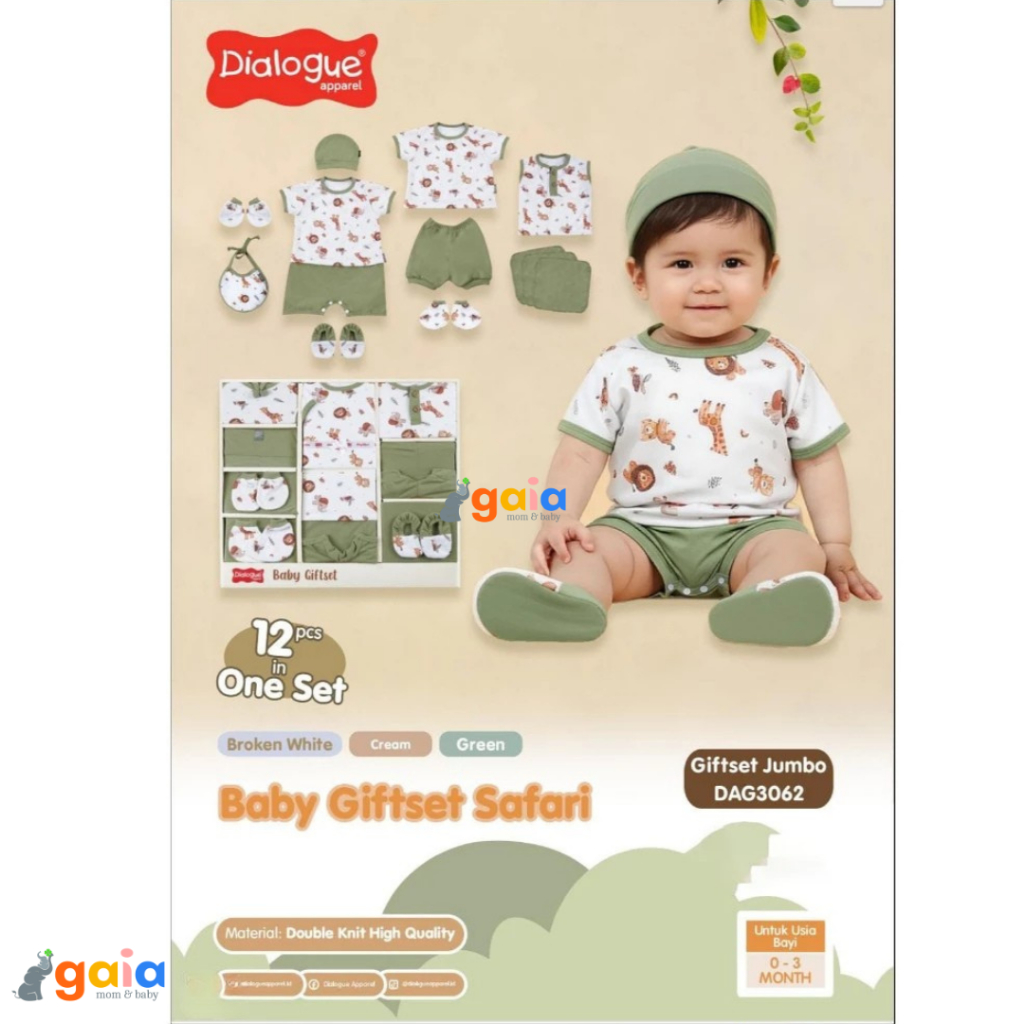 Dialogue Baby Gift Set Safari DAG3062 | Gift set baby Newborn