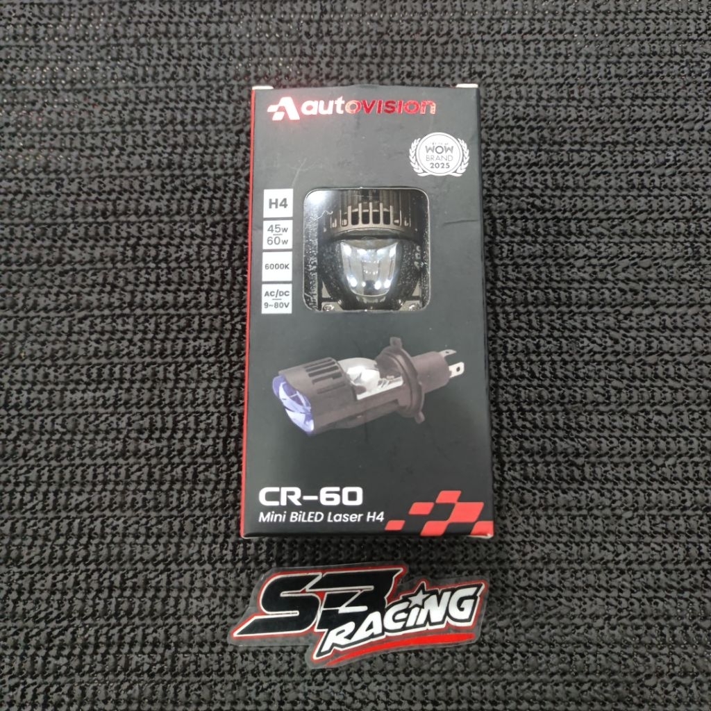 bohlam lampu mini projie autovision H4 CR60 45w/60w putih biled projie
