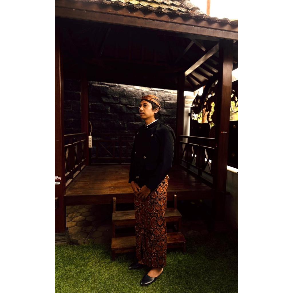 Beskap Pria Adat Jawa Solo / Beskap Alusan Satu Set Adat Jawa