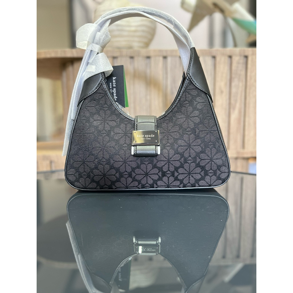 ks flower jacquard nouveau shoulder bag