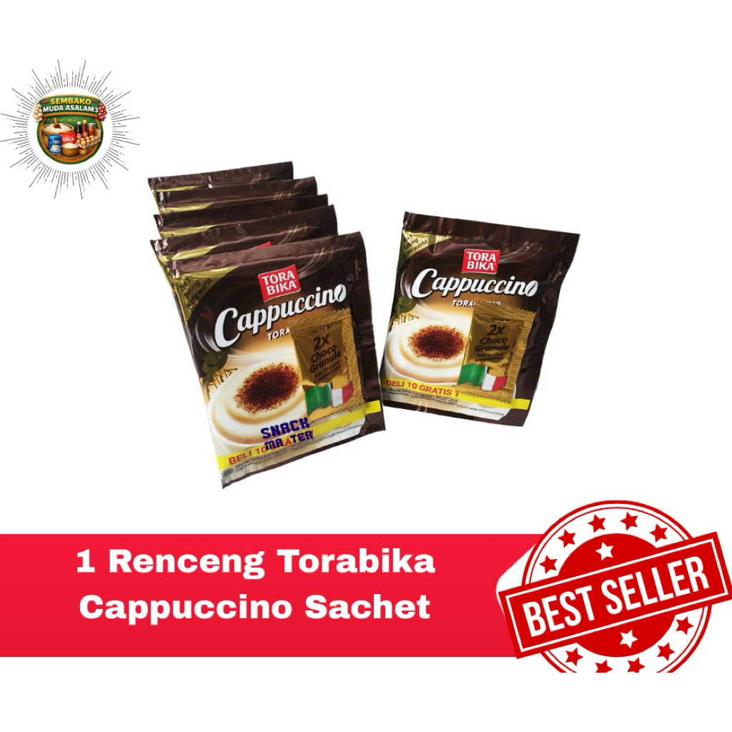 Kopi Torabika Cappuccino Sachet 1 Dus isi 120 Sachet / Kopi Instan Torabika