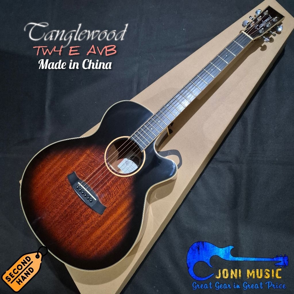 Gitar Akustik Elektrik Tanglewood Winterleaf TW4 AVB Original