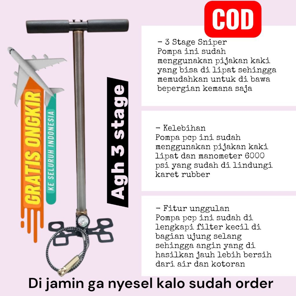 Pompa Pcp 3 Stage Agh, Pompa Pcp Agh, Pompa Pcp Lipat, Pompa Pcp Murah, Pompa Pcp 6000psi, Pompa Pcp