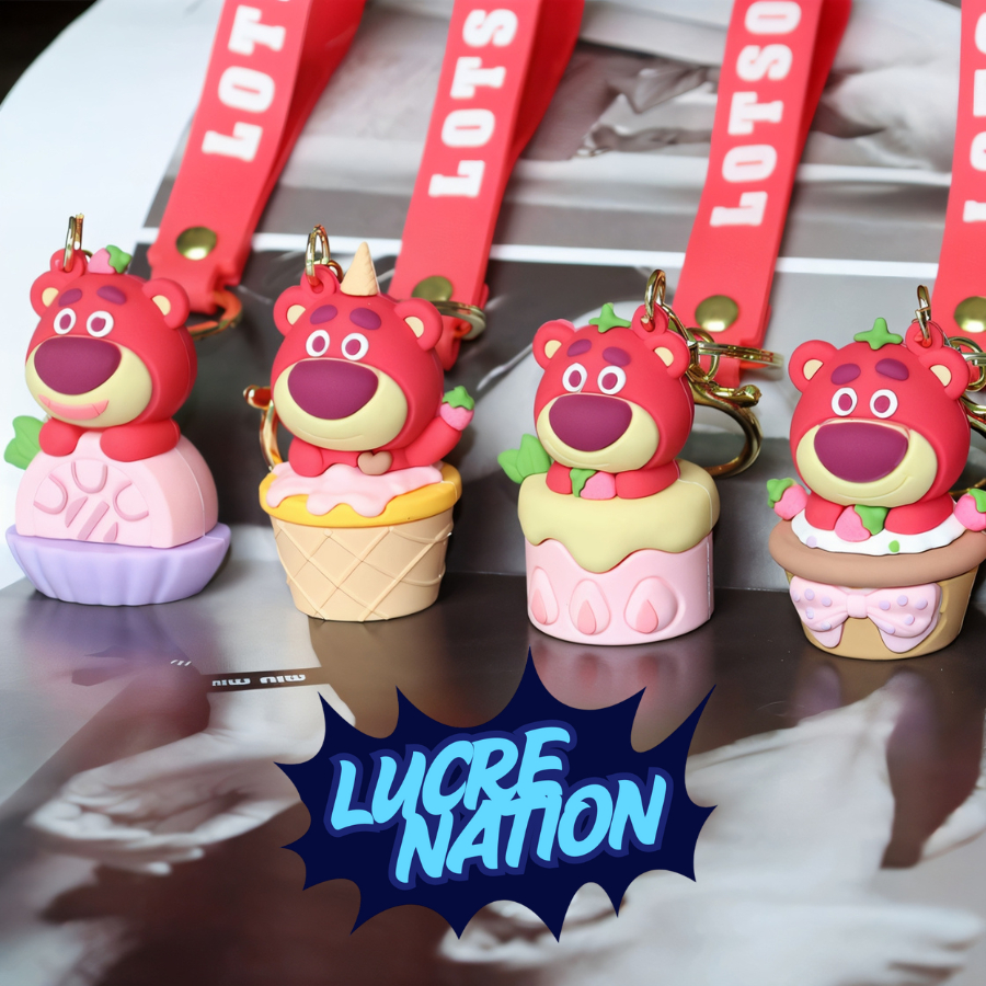 Gantungan Kunci Keychain Lotso Toy Story Key Chain Gantungan Mobil Lotso Lucu Disney