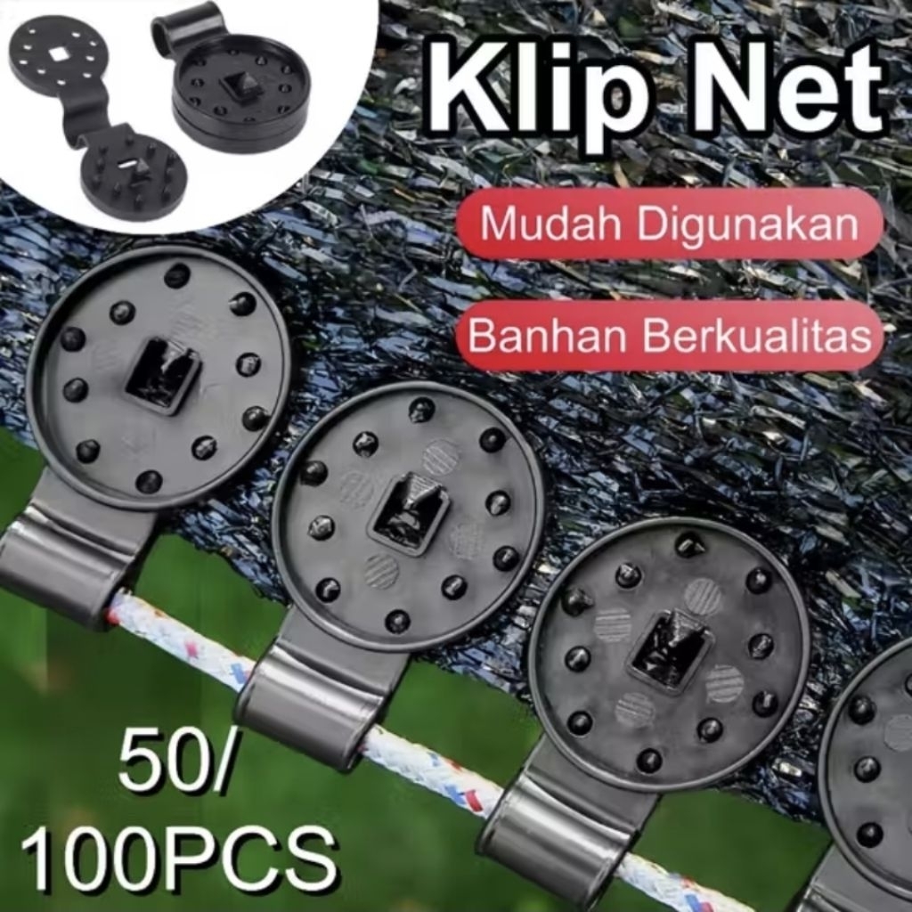 50-100pcs Klip Net/ Penjepit Paranet Universal untuk Waring, Terpal, Karung, Jaring Greenhouse
