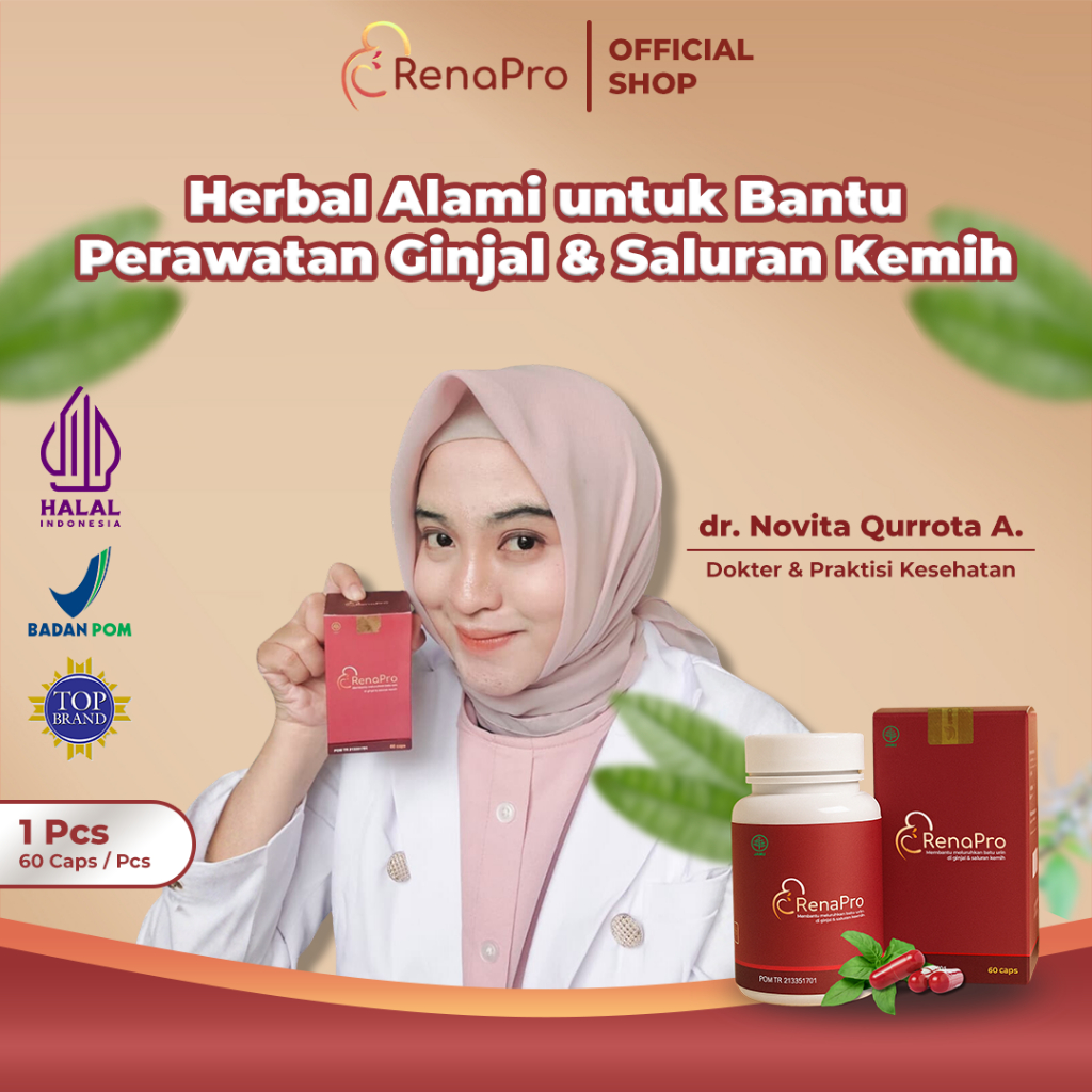 RenaPro Starter Care - Solusi Herbal Alami untuk Batu Ginjal & Saluran Kemih - Mengurangi Nyeri & An