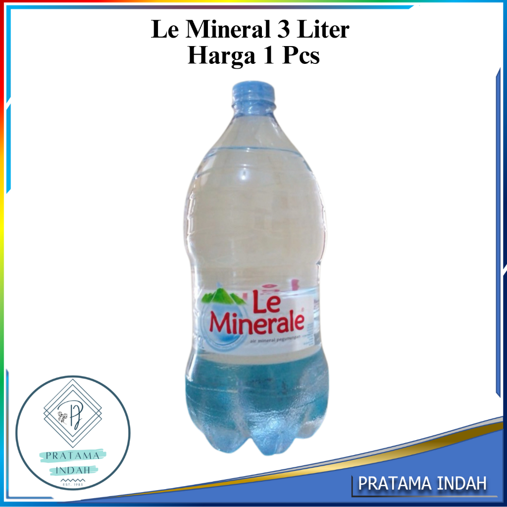 Le Mineral Galon 3 Liter Harga 1 Pcs Botol 3 Liter Air Mineral Le Mineral