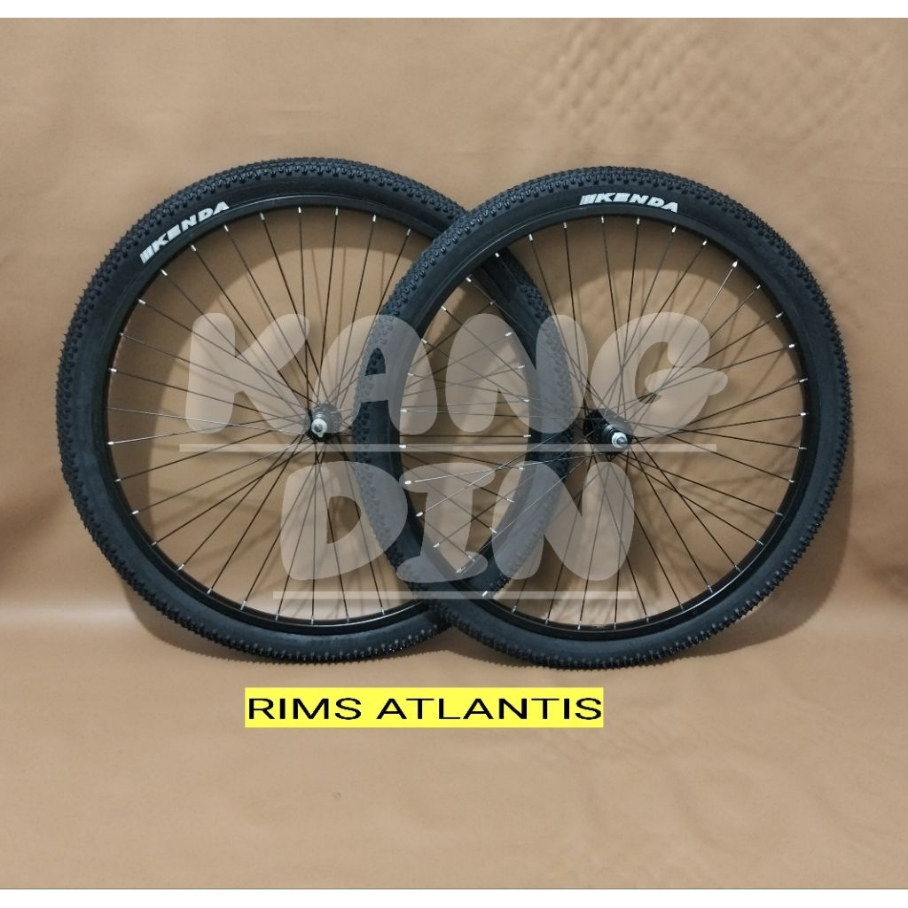 Wheelset Sepeda 26 MTB FEDERAL Rims Alloy Hub Besi Genio Ban Luar Dalam Depan Belakang