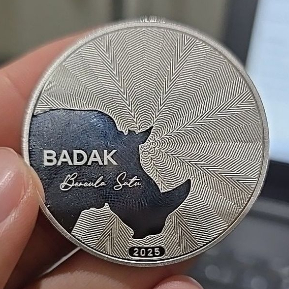 Silver Coin Langka Badak Cula 1 Oz Murni