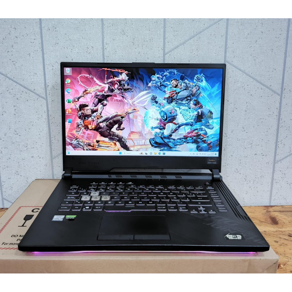 Asus Rog Strix G512LV, Core i7-10750H, Ram 16/256+256Gb, #RTX2060 6GB, #BacklightRGB, #IPS, Lengkap,
