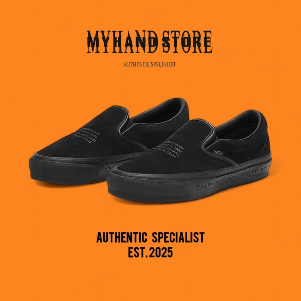 Vans Slip-On OTW X Neighborhood Fullblack Original 100%