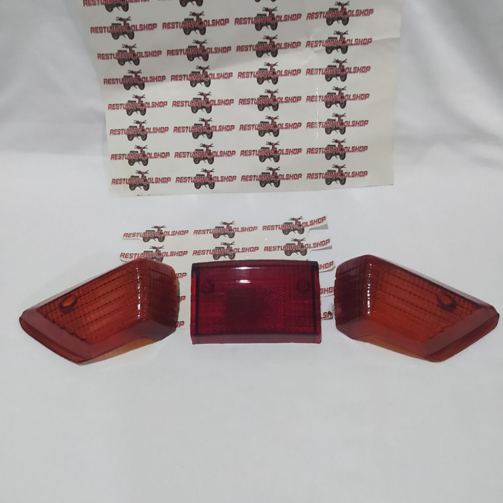 KACA MIKA STOP LAMP PLUS SEEN SEIN RETENG BELAKANG SUZUKI RC RC80 RC100 RC110