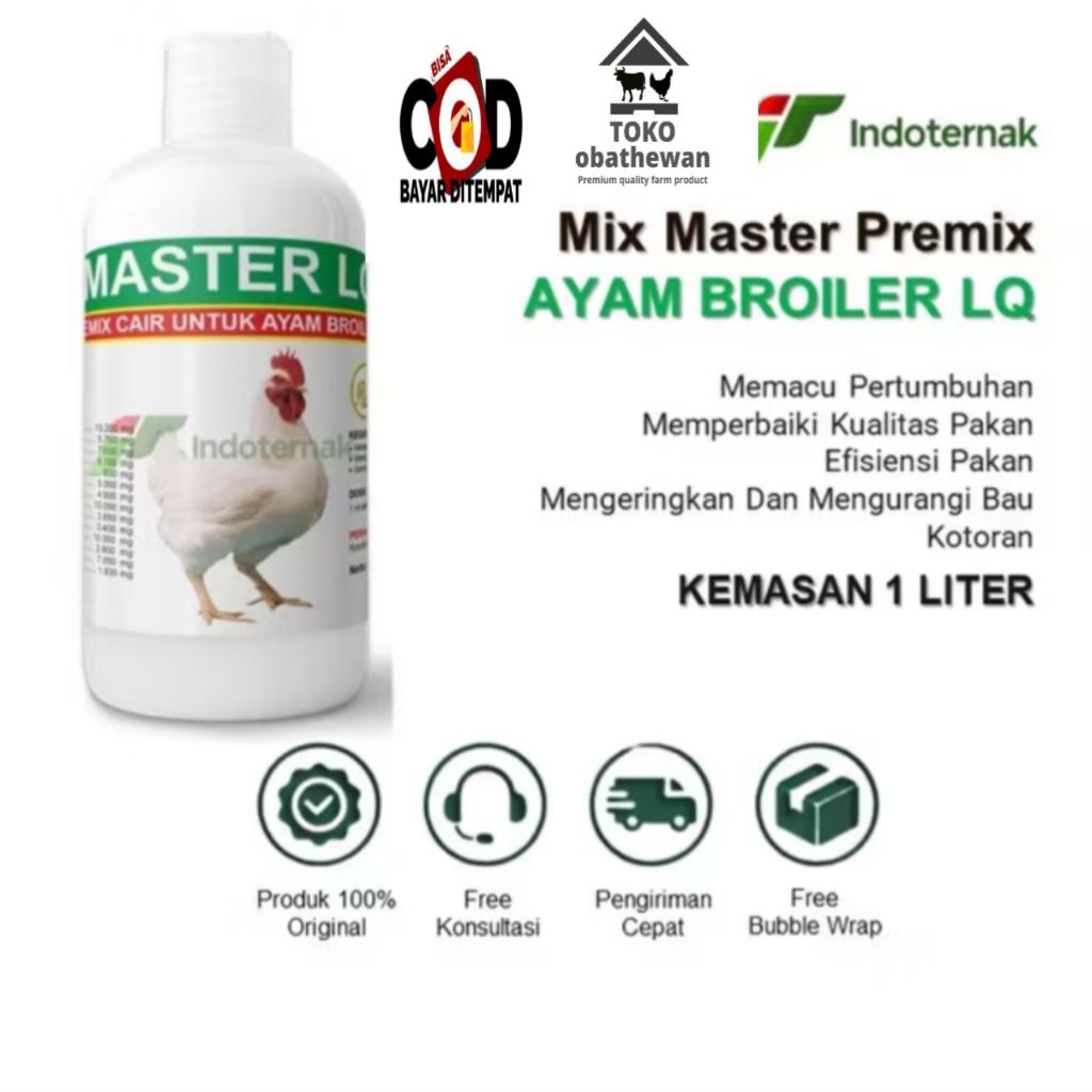 Mix Master LQ Broiler - premix cair untuk ayam broiler
