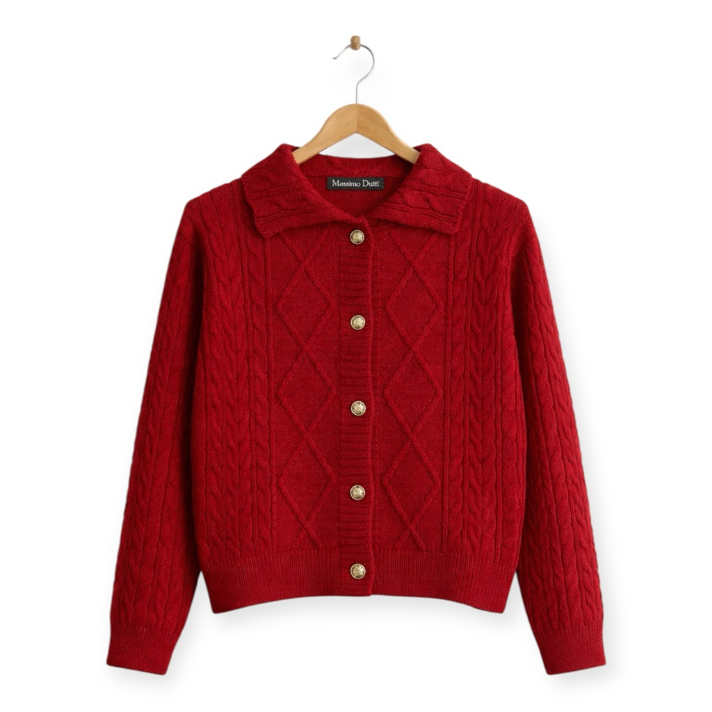 Massimo Dutti Polo Cardigan