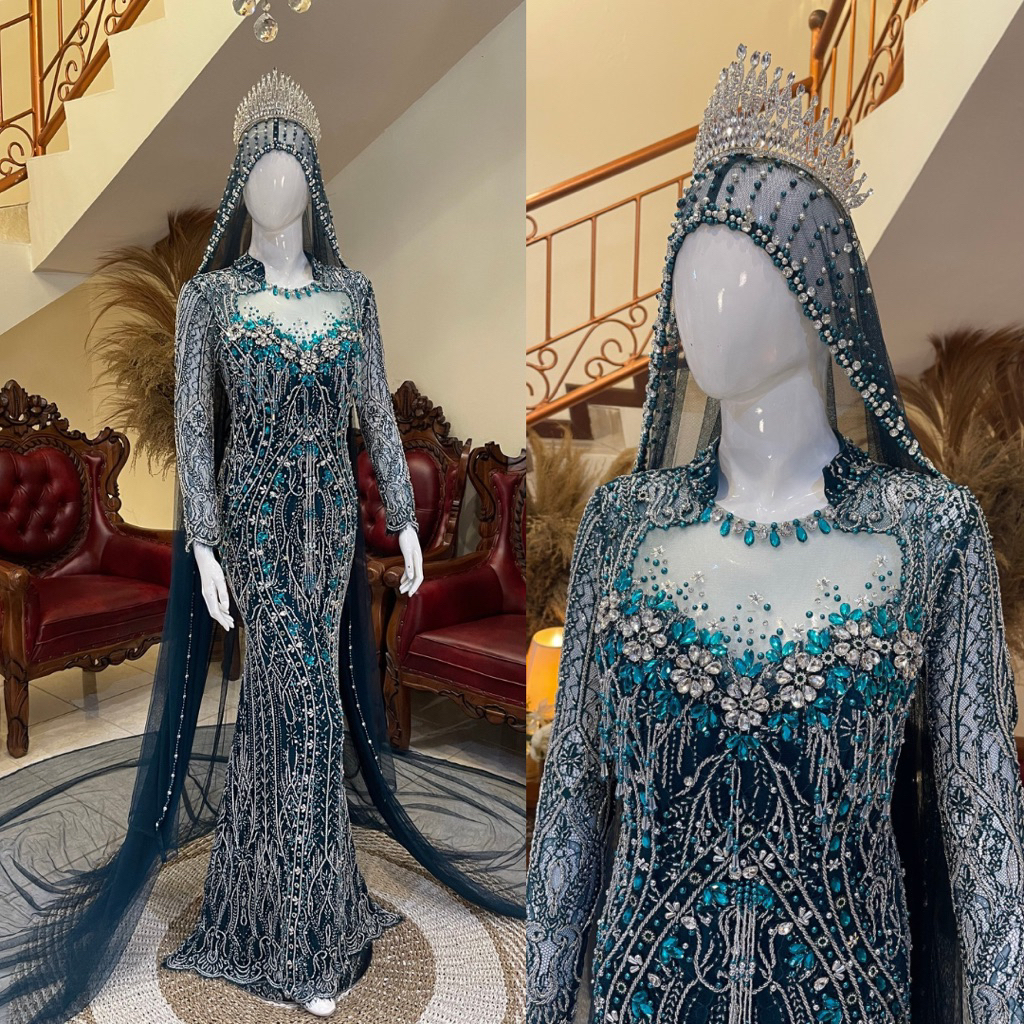Kebaya pengantin modern | Kebaya pengantin | Kebaya pengantin mewah elegan | gaun pengantin