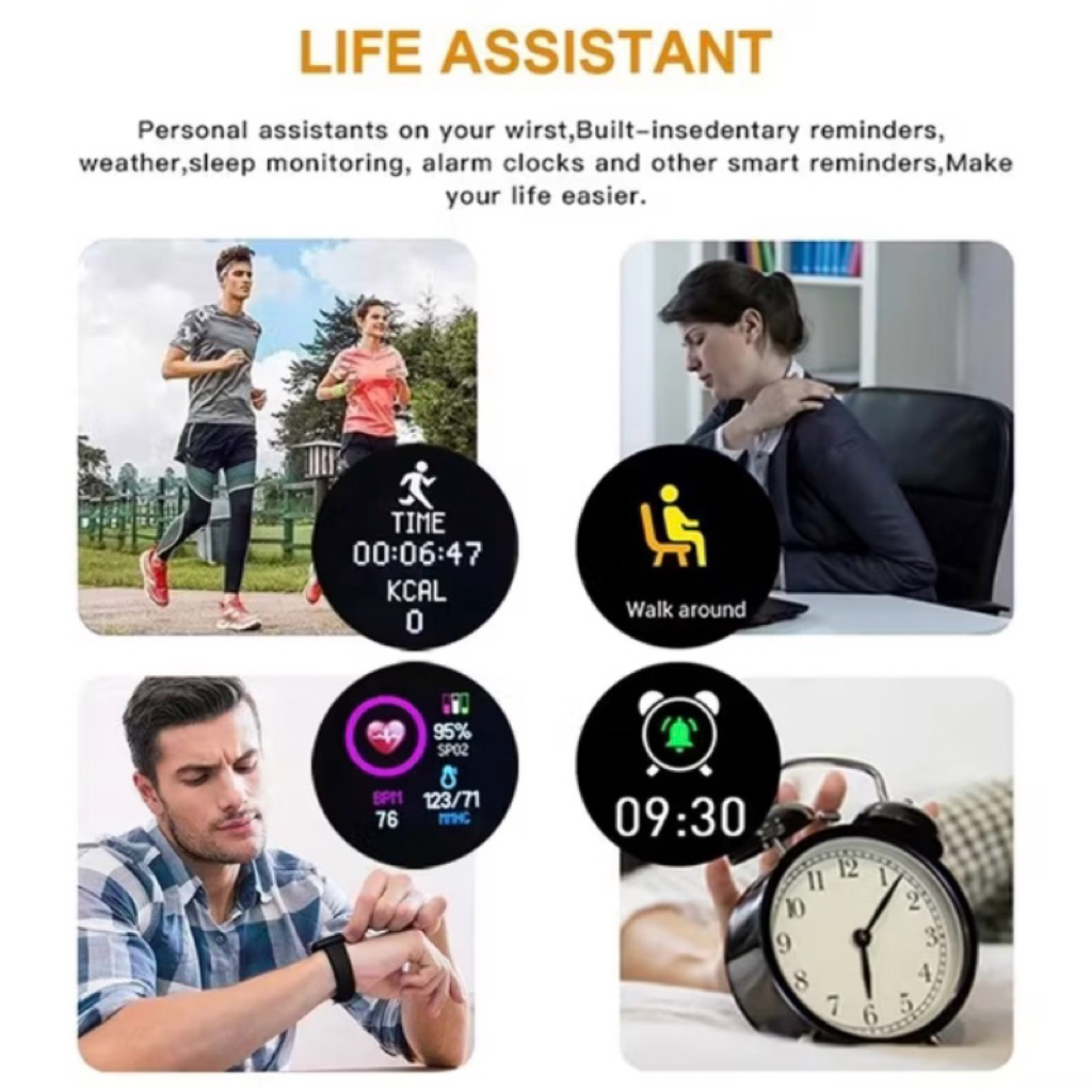 (BISA COD) Smartwatch Y68 Jam Tangan Pintar Original