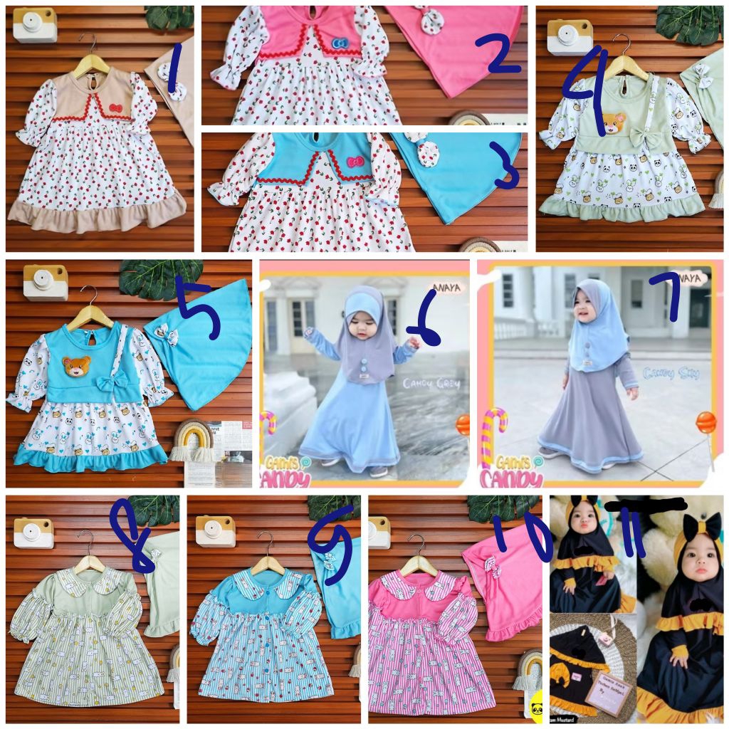 SALE HABISKAN STOK SETELAN ANAK BAYI MURAH MERIAH