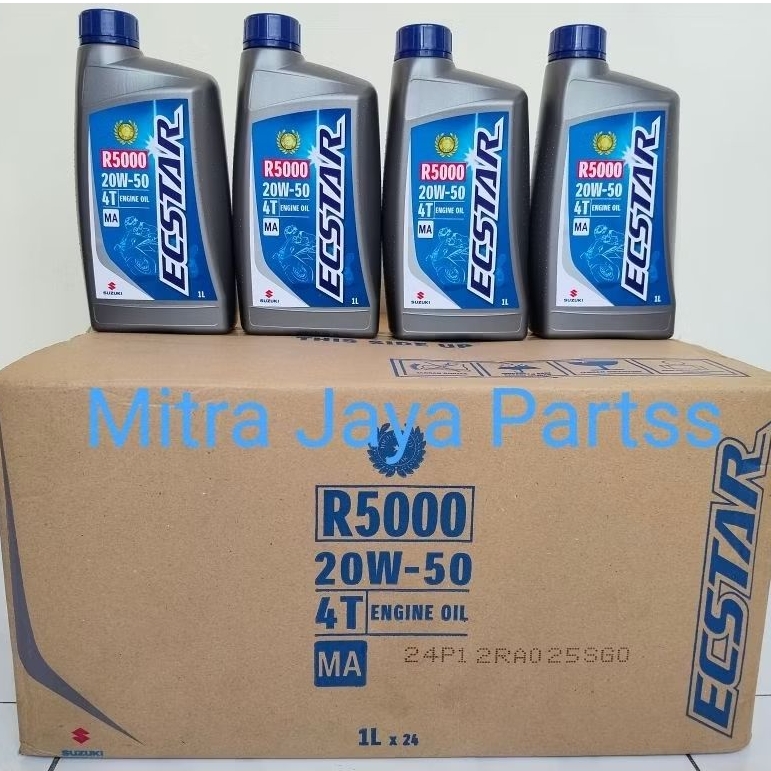 OLI SGO ECSTAR 4T R5000 20W-50 1 LITER Oil Suzuki ECSTAR R5000 4T 1L Perdus