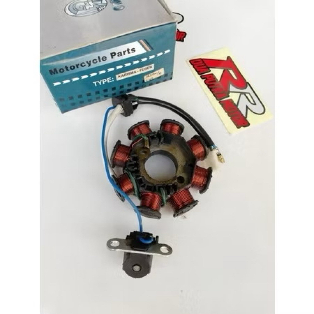 spol spool pulser fulser sepul spul stator assy honda karisma kirana supra x 125 x125 lama old karbu