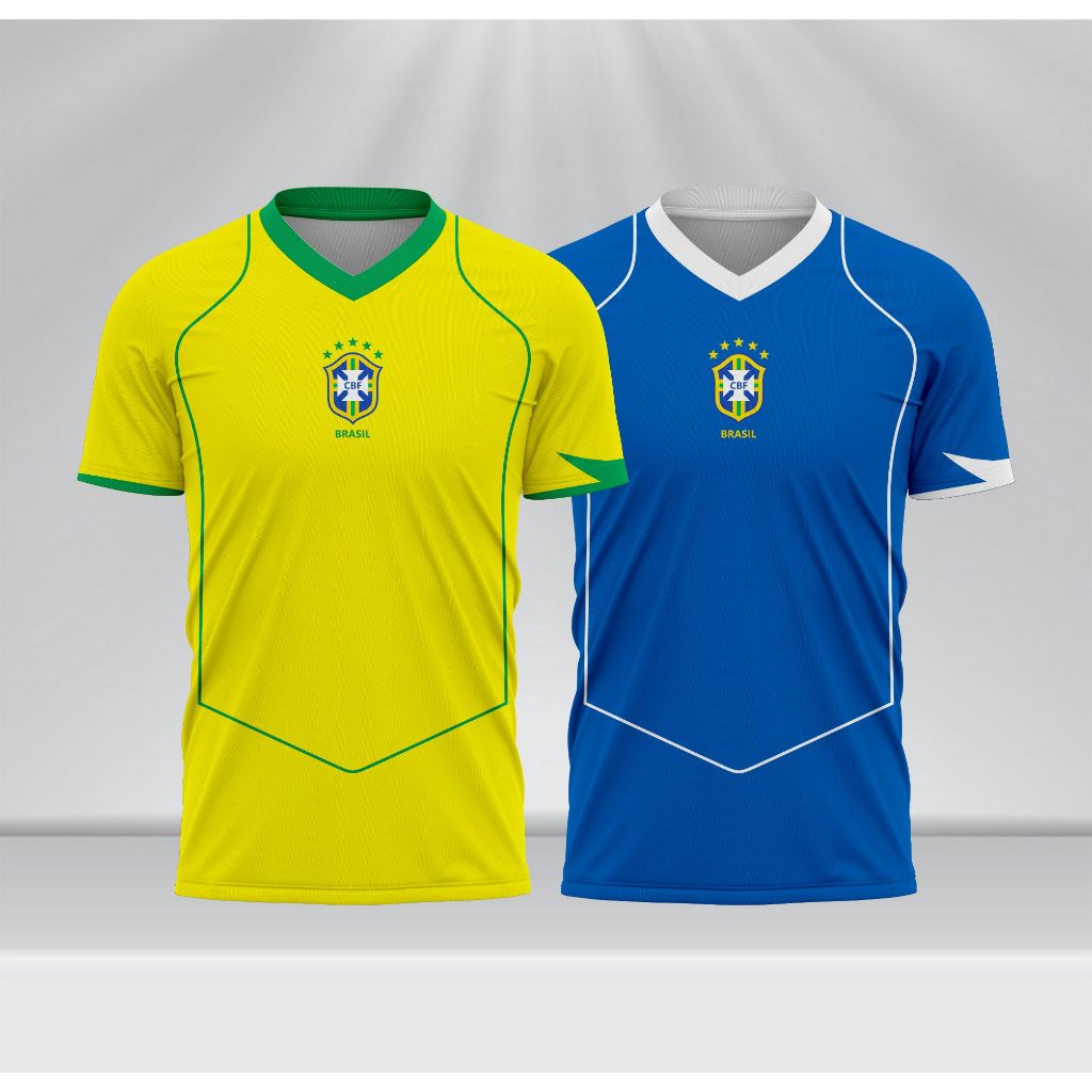 Jersey Brazil Home Away 2004 2005 Full Printing