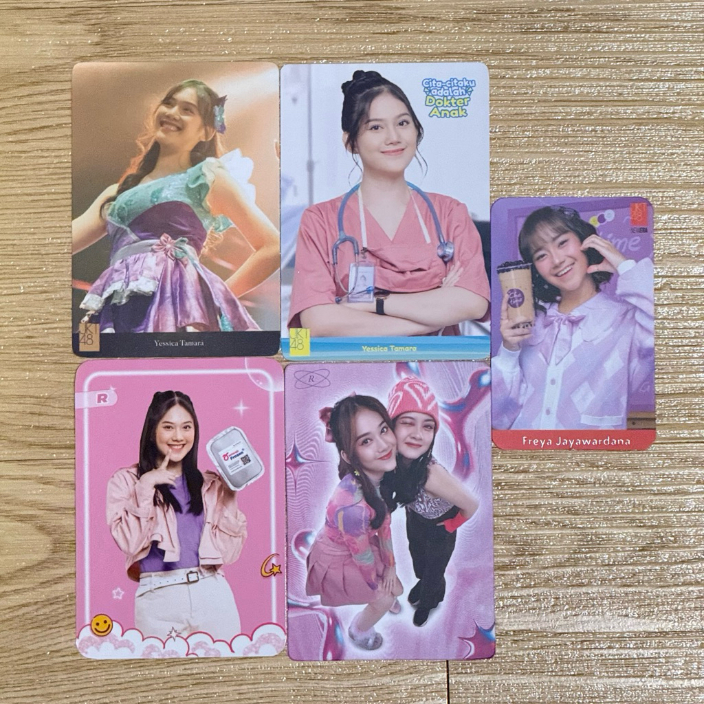 PC Photocard JKT48 Chika Ashel Azizi Zee Olla Eli MNG Cita-Cita Masa Kecilku